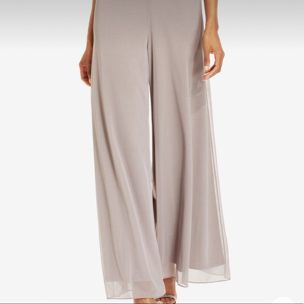 COPY - MSK Womens Taupe Wide Leg Chiffon Palazzo Pant size 2X. In excellent con…